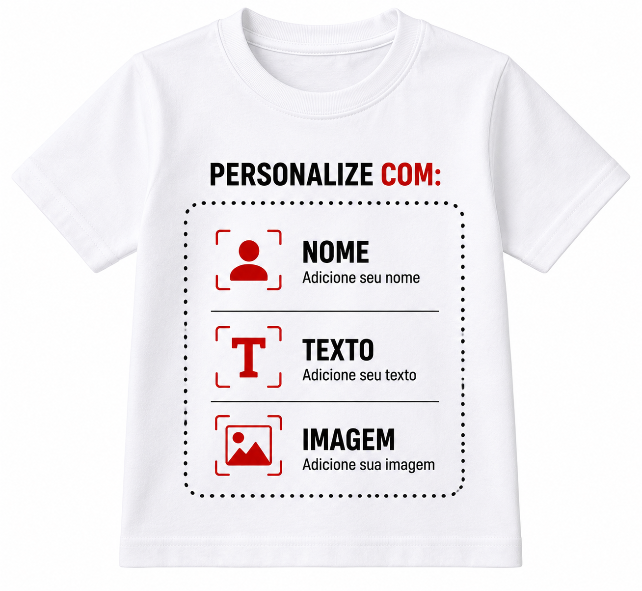 Camiseta Personalizada  Infantil